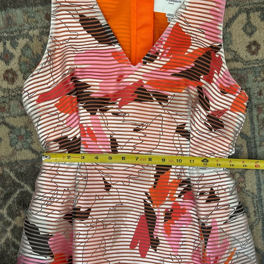 LK Bennett Prula Graphic Floral Midi Dress - Picture 8 of 9